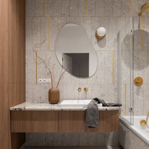 Nowoczesna łazienka z prysznicem. Projekt wnętrza: P2 Pikiel & Piltz. Fot. Jakub Nanowski Perspektywa 
