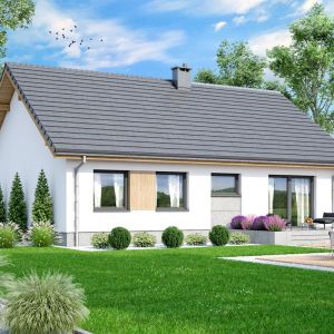 W projekcie przewidziano kotłownie na paliwo stałe, która oddzielona jest od części mieszkalnej wiatrołapem. DProjekt domu i wizualizacje: pracownia Archand