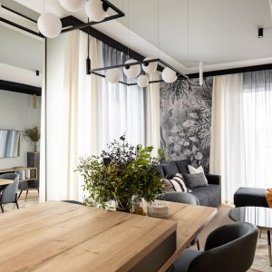 Widok na salon. Projekt wnętrza: Paweł Ślęzak, pracownia Architaste. Fot. Dominika Wilk