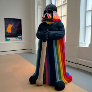 Rzeźba KnitDarth. Projekt i zdjęcia: Ken Kelleher