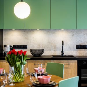 Pomysł na małą kuchnię. Projekt Ewa Tarapata Architekt Wnętrz